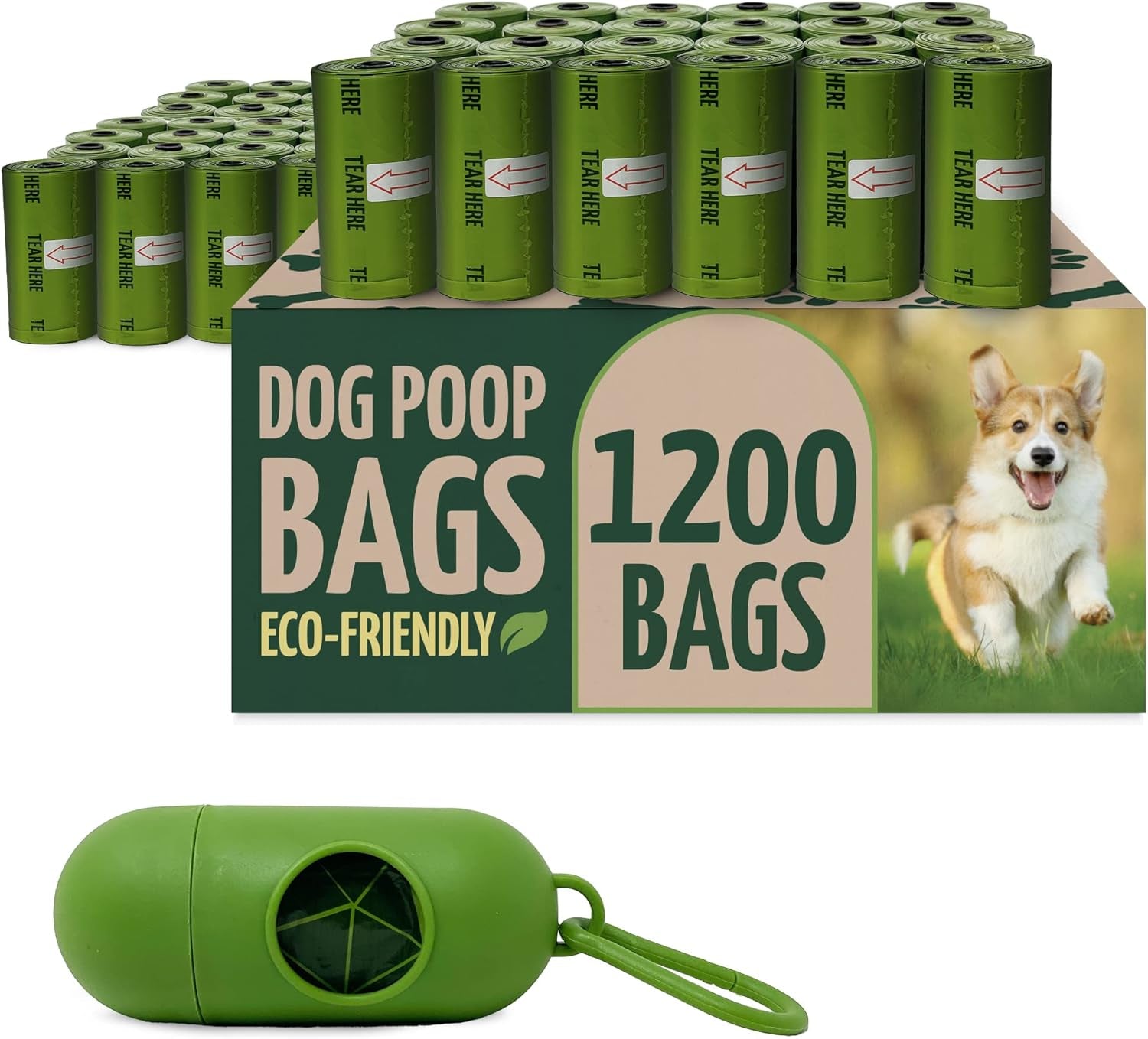 reli-biodegradable-dog-poop-bags-w-holder-1200-count-80-rolls-bulk-leash-clip-dispenser-9x13-large-dog-bags-for-poop-green-eco-friendly-oxobiodegradable-waste-disposal-refills-unscented