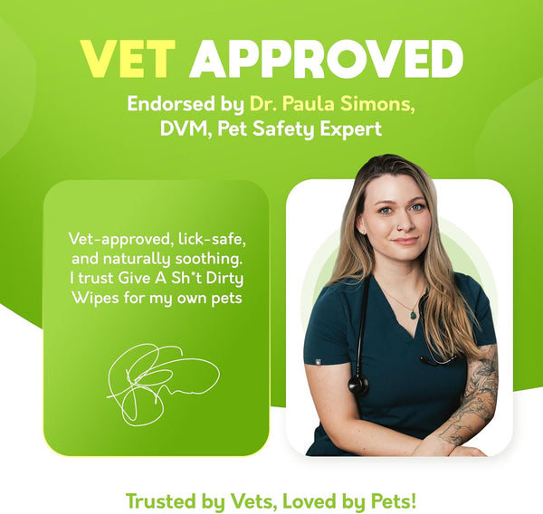 G.A.S Lick-Safe Daily Pet Wipes for Dogs and Cats, Unscented, 100 Count | Plant Based Lyocell Fibers, Certified Cruelty Free, Vet Approved, Hypoallergenic, for Paws Face Body and Butt, 10% to Charity2