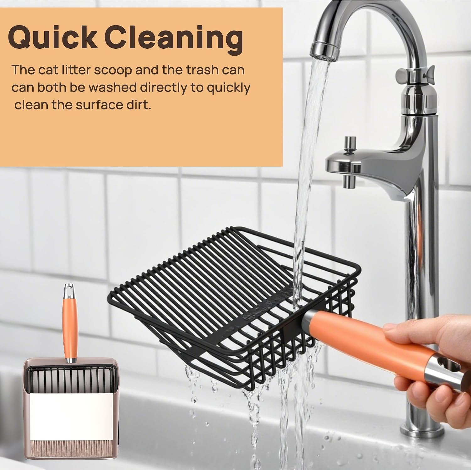 heavy-duty-metal-cat-litter-scoop-with-holder-broom-and-dustpan-set-quick-sifting-mesh-for-clump-free-cleaning-compatible-with-most-litter-types