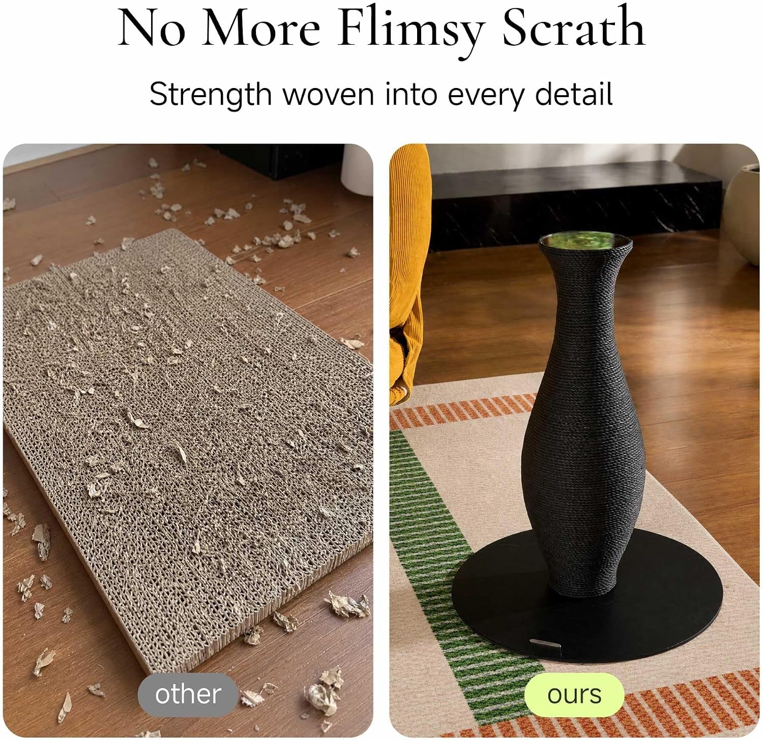 furrytail-cat-scratching-post-for-indoor-cats-neck-vase-cat-scratcher-with-paper-rope-modern-aesthetic-cat-tree-cute-decorative-cat-furniture-unique-cat-scratcher-22-black