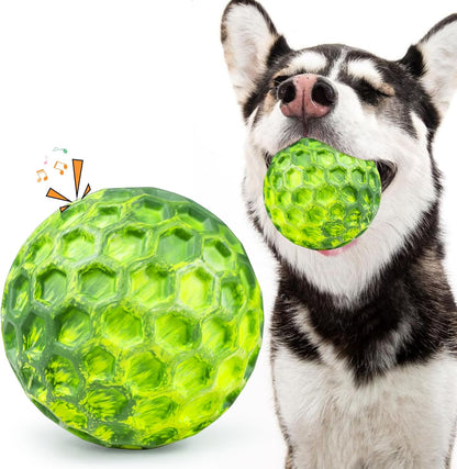 Tough Dog Chew Toys for Aggressive Chewers, Indestructible Dog Balls for Aggressive Chewers, Squeaky Balls for Dogs, Squeaky Toys for Large Dogs, Funny Heavy Duty Ball16