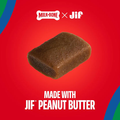 Milk-Bone Soft & Chewy Peanut Buttery Bites, 4.5 Oz. Bag | Soft Dog Treats with Jif Peanut Butter3