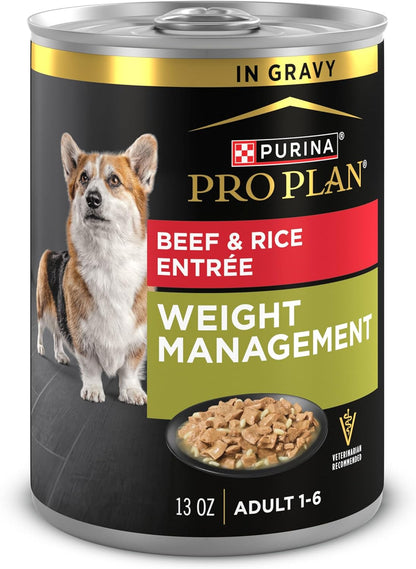 Purina Pro Plan Weight Management Wet Dog Food Turkey and Rice Entree in Gravy - (Pack of 12) 13 Oz. Cans14