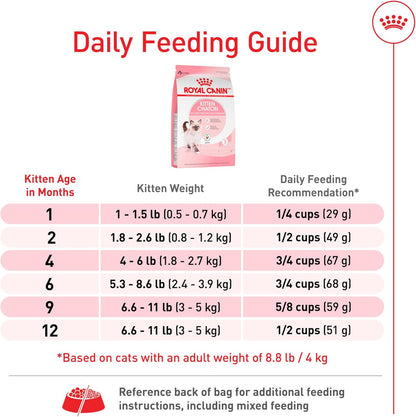 ROYAL CANIN Feline Health Nutrition Kitten Dry Cat Food, 7 Lb Bag | Formulated for Kittens up to 12 Months, Supports Immune System, Tailored Kibble Size, 7 Lb Bag8