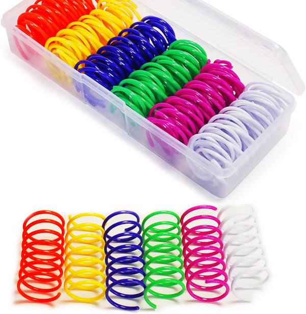 40Pcs 10 Colors Box Stored Springs for Indoor Cats, Cats Coil, Cat Interactive Toys, Cat Swatting Toy, Self-Play Toys, Hunting Toy, Kitten Spring11