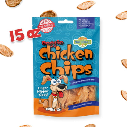 Chip'S Naturals Doggie Chicken Chips Large 15 Oz All Natural High Protein Low Calorie Healthy Dog Treats, Grain Free Gluten Free USDA Inspected & Approved Chicken Treat for Dogs, Pet Supplies5