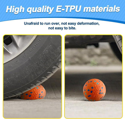 Mankoda Dog Balls, 3" Indestructible Tennis Balls for Aggressive Chewers | Floating Fetch Toys, Durable ETPU Rubber, Bouncing & Lightweight, Interactive Chewing Safe for Medium Large Dogs - 3 Pack6
