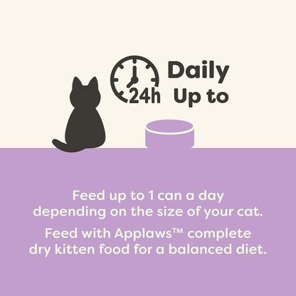 Applaws Kitten Variety in Broth Wet Food, 3-Flavor 16-Pack 2.47 Oz Cans | Tuna, Salmon & Chicken Variety, 100% Natural, High Quality Protein, Limited Ingredient, Complementary Wet Food, Grain Free5