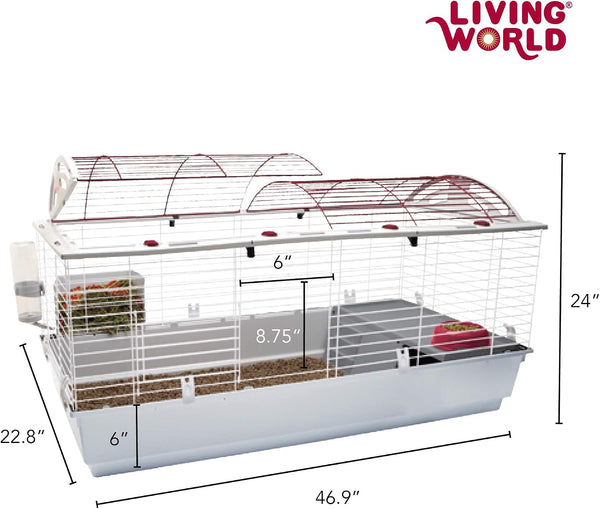 Living World - Deluxe Hybrid Habitat, X-Large | Rabbit, Guinea Pig, Chinchillas, and Small Animal Cage4