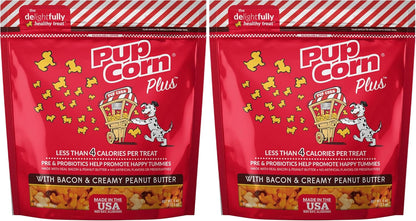 Pup Corn plus - Puffed Dog Treats with Prebiotics and Probiotics - Chicken & Cheddar Cheese (24Oz) - Made in USA18