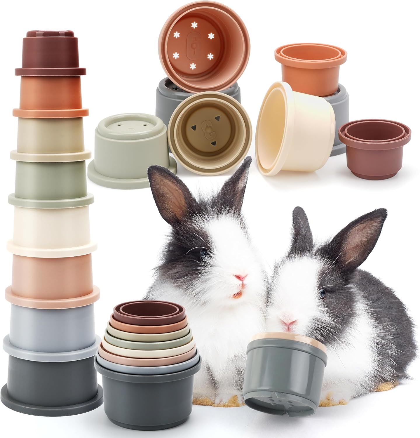hiimalex-8-pcs-bunny-toys-stacking-cups-for-rabbit-foraging-and-play-bunny-essential-toys-safe-plastic-accessories-for-small-animals-rabbits