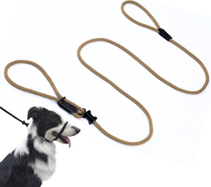 No Pull Dog Leash - Figure 8 Slip Lead Head Collar for Large Dogs (Black)11