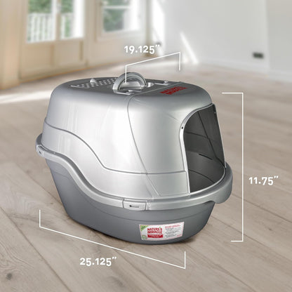 Nature’S Miracle Hooded Flip Top Litter Box for Cats, with Built-In Odor Control Charcoal Filter7