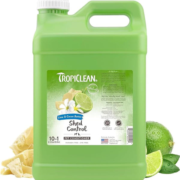Tropiclean Deshedding Dog Conditioner, Reduces Shedding & Softens Coat, Puppy Safe, Made in the USA, Lime & Cocoa Butter Scent, 20Oz.13