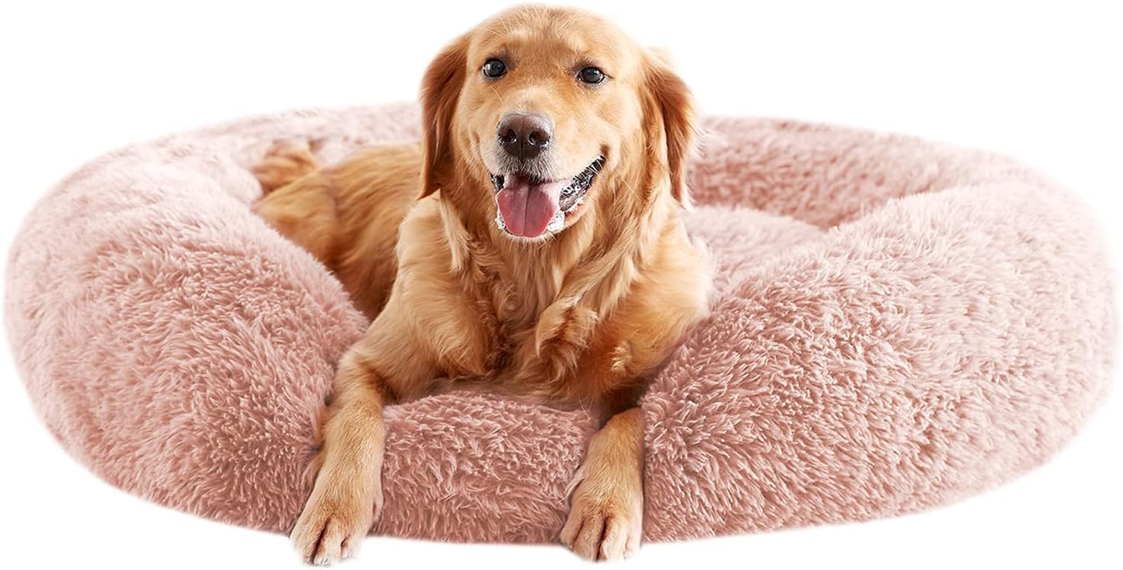 calming-dog-beds-for-large-dogs-faux-fur-donut-cuddler-dog-bed-round-fluffy-pillow-washable-pet-bed-for-dogs-up-to-80lbs-36inch