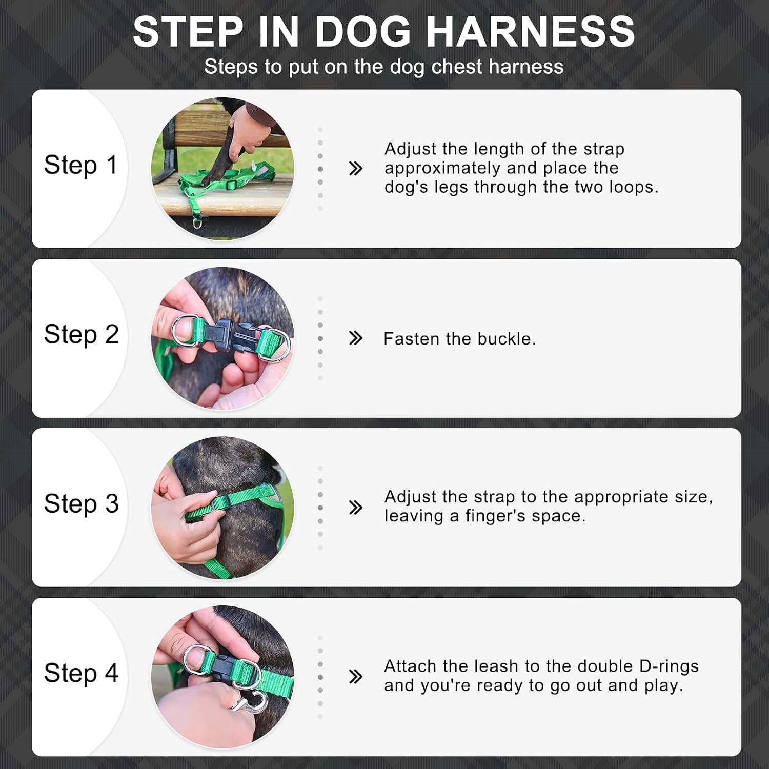 beautyzoo-dog-harness-collar-and-leash-set-no-pull-step-in-dog-harness-for-large-dogs-reflective-no-choke-puppy-vest-harness-adjustable-soft-padded-pet-vest-for-french-bulldog-dark-pink-l