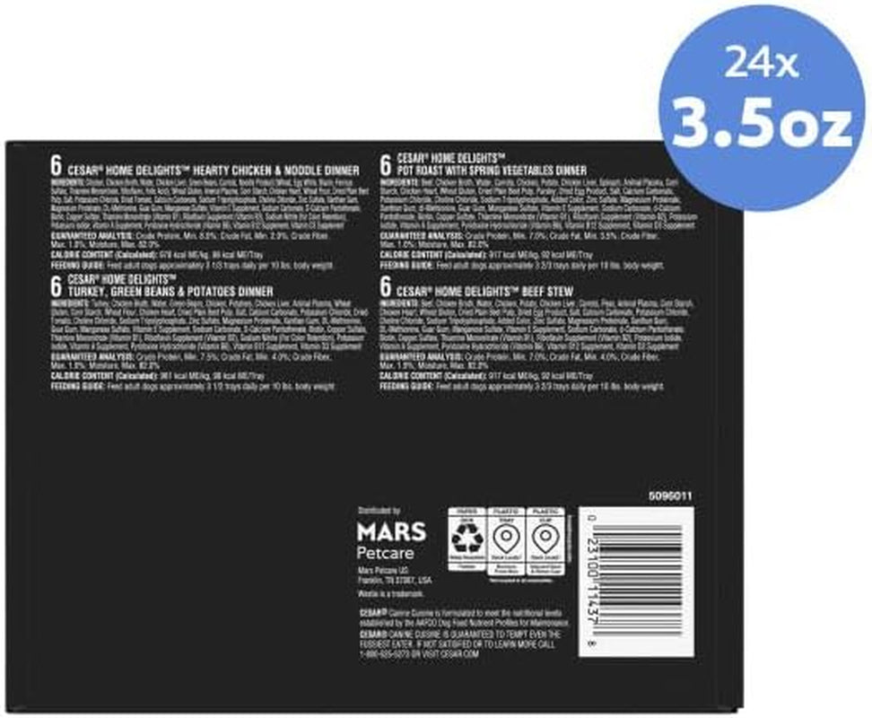 cesar-home-delights-wet-dog-food-dinner-and-stew-variety-3-5-oz-24-count-real-meat-1-ingredient-no-fillers-no-added-sugar-no-artificial-flavors-complete-balanced-easy-peel-trays