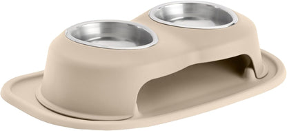 Weathertech Double High Pet Feeding System - Elevated Dog/Cat Bowls - 8 Inch High Dark Grey (DHC3208DGDG)17