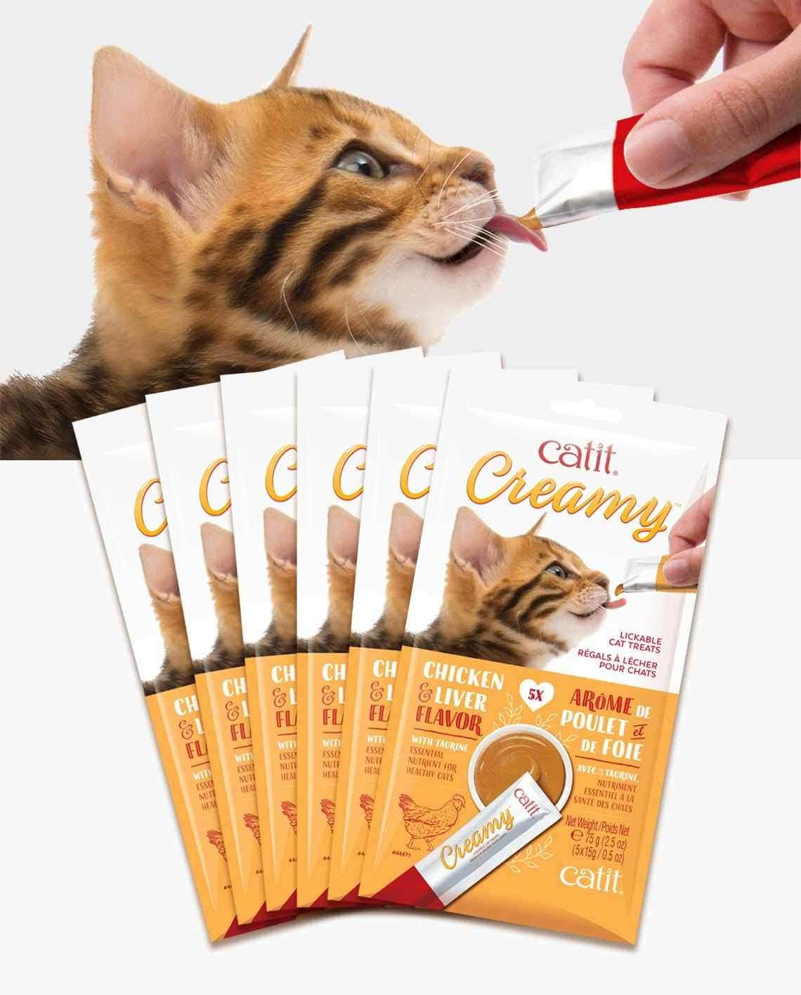 catit-creamy-lickable-cat-treat-healthy-cat-treat-chicken-liver-5-count-pack-of-30