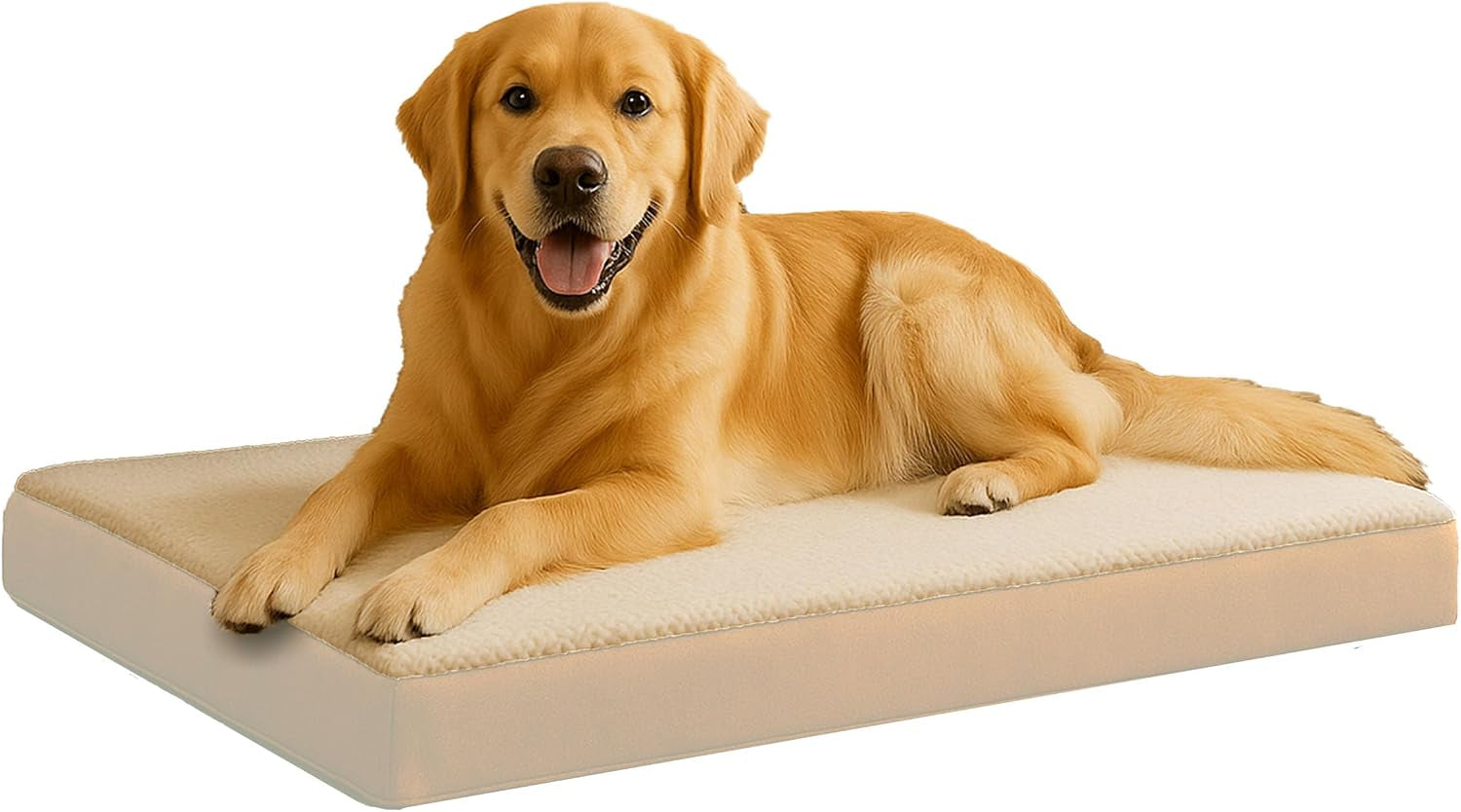 orthopedic-dog-bed-2-layer-memory-foam-crate-mat-with-machine-washable-sherpa-cover-20x15-pet-bed-for-small-dogs-up-to-20lbs-by-petmaker-gray