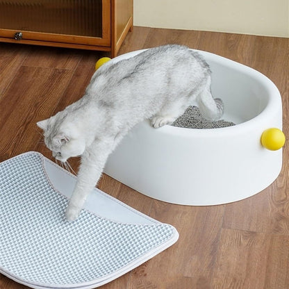 Pet Supplies, Extra Large Open Cat Litter Box - Nonstick & Anti-Splashing, Easy to Clean3