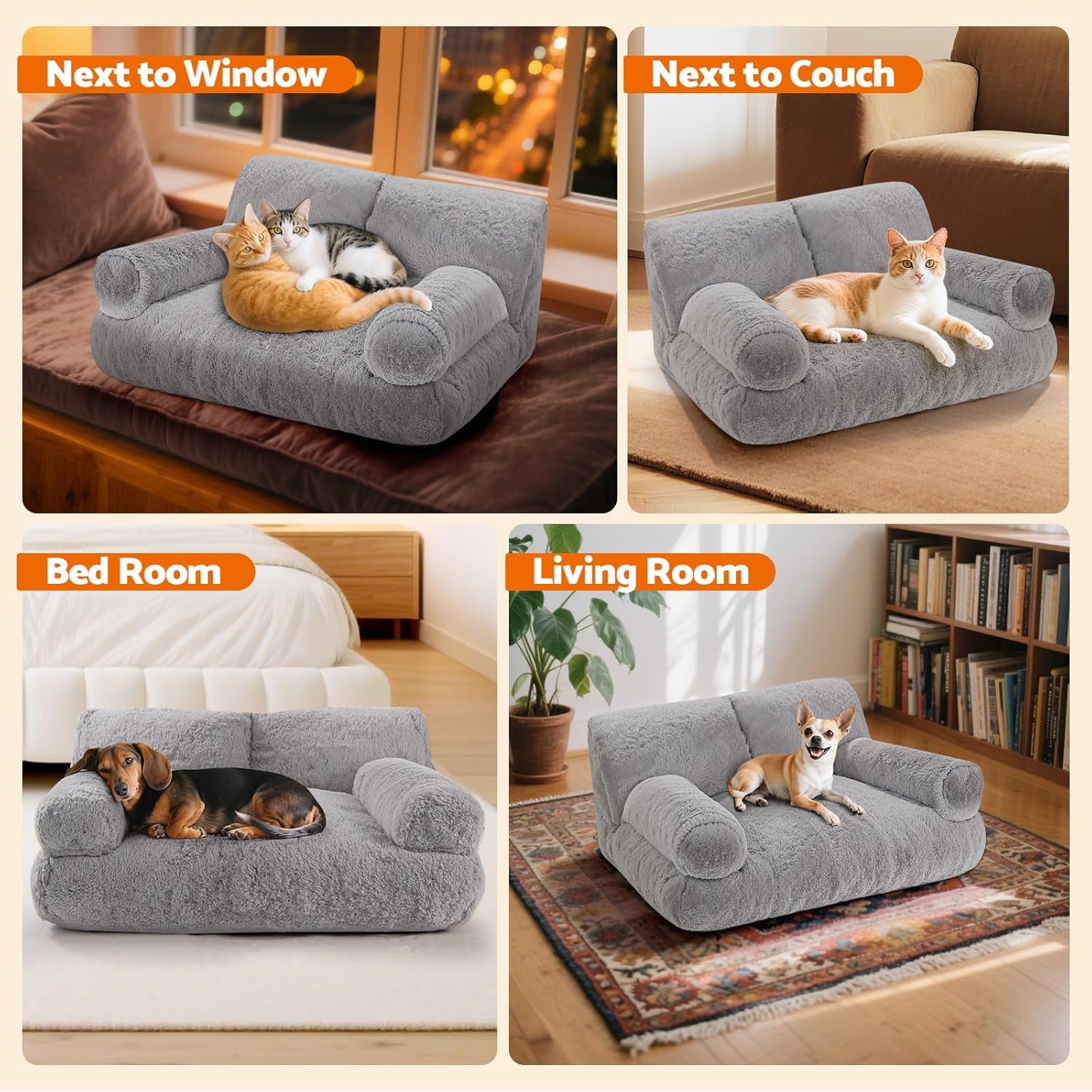 gimars-upgrade-large-cat-bed-for-indoor-cats-added-10-more-stuff-sponge-orthopedic-pet-couch-beds-with-bolstered-edges-fluffy-washable-removable-cover-anti-slip-base-grey-10-more-stuff-sponge-orthopedic-pet-couch-with-bolstered-edges-fluffy-washable-removable-cover-anti-slip-base