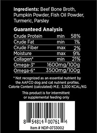 Nature'S Diet Pet Bone Broth Protein Powder with Pumpkin, Fish Oil and Turmeric (Beef, 16 Oz = 159 Servings)6