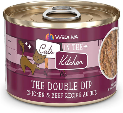 Weruva Cats in the Kitchen, Kitchen Cuties Variety Pack, Wet Cat Food, 3.2Oz Can (Pack of 12)18