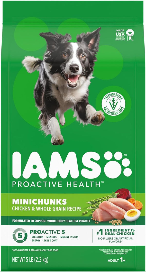 IAMS Proactive Health Adult Minichunks Dry Dog Food, Chicken, 30 Lb | Real Chicken #1 Ingredient, No Fillers, Natural Fiber & Prebiotics, Omega-6 Fatty Acids, Antioxidants for Immune Support17