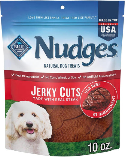 Blue Buffalo Nudges Chicken Jerky Cuts Natural Dog Treats, Tender & Meaty Dog Snacks, Healthy Reward or Training Treat, Made in the USA with Real Chicken, No Artificial Preservatives, 36 Oz.12