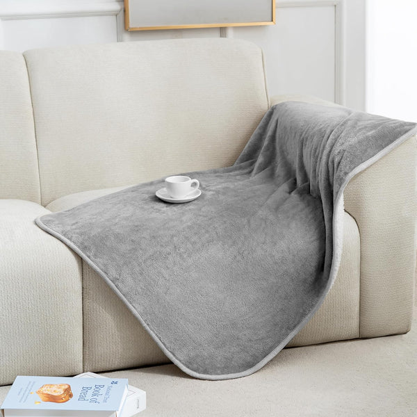 Gogobunny Waterproof Bed Blanket, Reversible Sherpa Fleece Throw Blanket for Dog Puppy Cat, Furniture Cover Protects Bed Couch Sofa from Liquid Pee and Pet Fur (Dark Purple, 50X60 Inches)13
