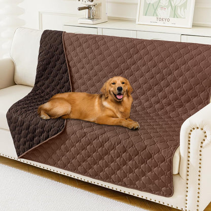 Smiry Waterproof Dog Bed Cover Blanket, Reversible Pet Blanket | Soft Reversible, Washable Leakproof Cats Dogs Couch Cover for Sofa, Couch, Furniture (30X70 Inch)86