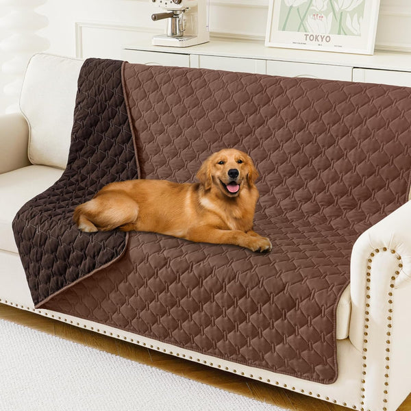 Smiry Waterproof Dog Bed Cover Blanket, Reversible Pet Blanket | Soft Reversible, Washable Leakproof Cats Dogs Couch Cover for Sofa, Couch, Furniture (30X70 Inch)86