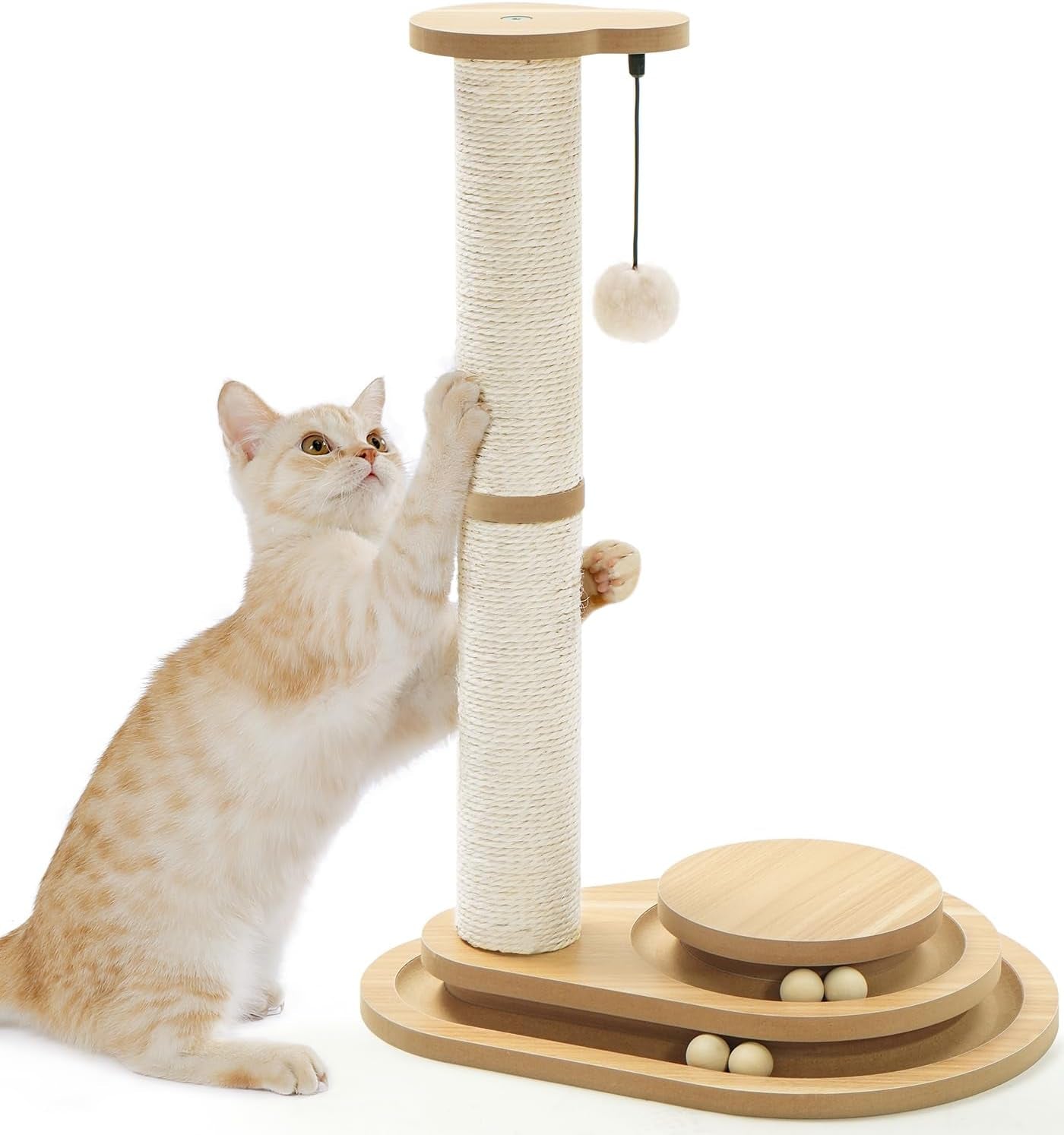 made4pets-kitten-toy-scratching-post-for-indoor-cats-with-ball-track-interactive-cat-scratching-post-with-natural-sisal-rope-rolling-ball-track-and-durable-plywood-base-modern-home-decor