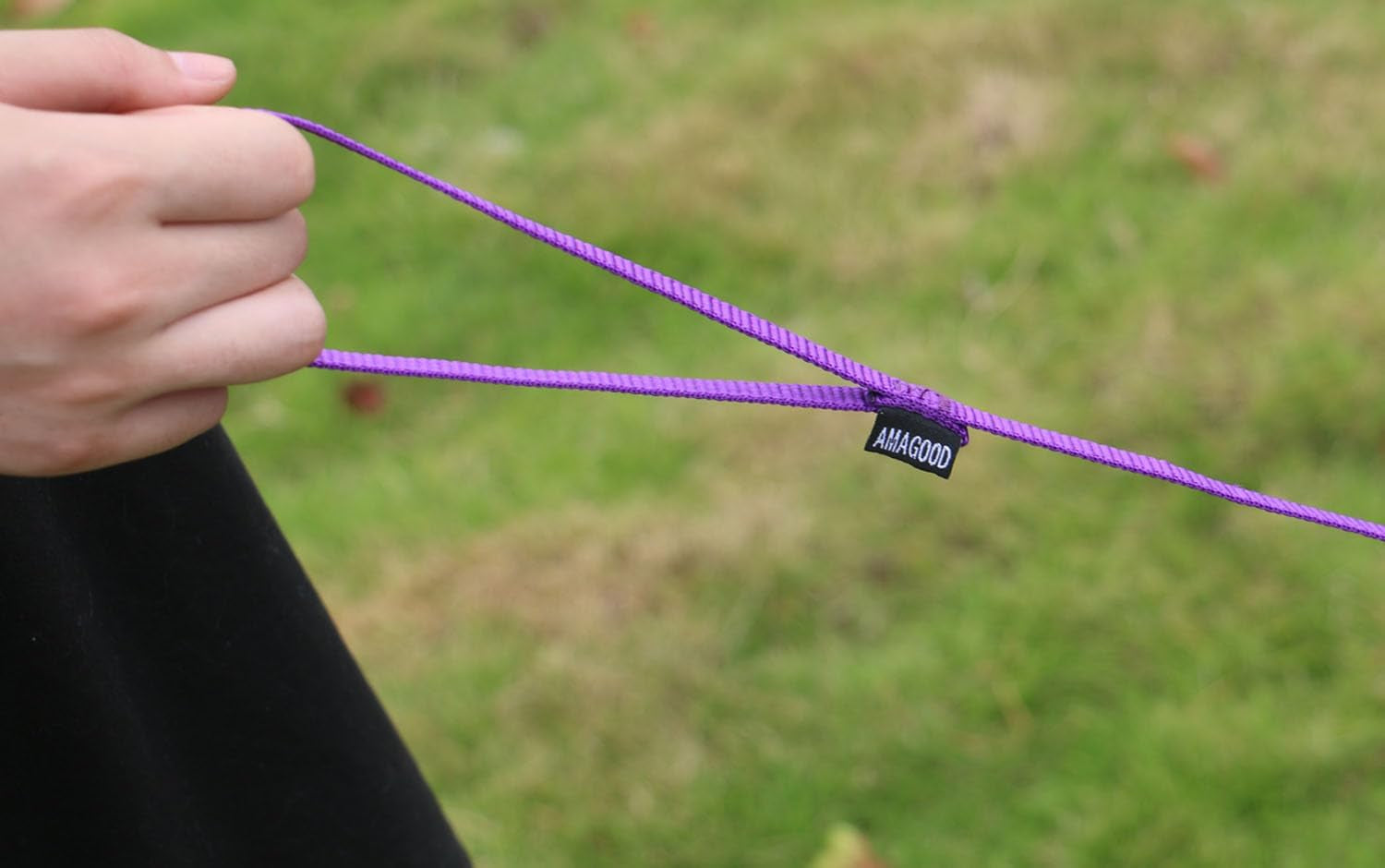 amagood-6-ft-puppy-leash-strong-traditional-style-with-easy-to-use-collar-hook-great-for-small-medium-and-large-dogs-5-8in-x-6-ft-purple