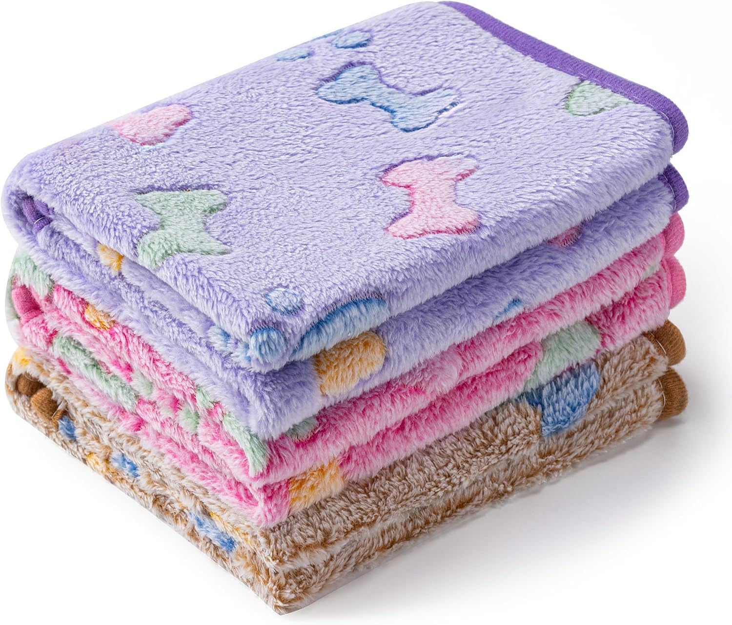 1-pack-3-blankets-super-soft-fluffy-premium-fleece-pet-blanket-flannel-paw-printed-throw-for-dog-puppy-cat-small-23x16-brown-pink-white