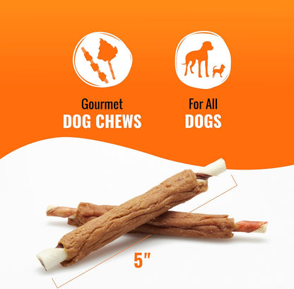 Good ‘N’ Fun Triple Flavor Ribs Chews for All Dogs, Treat Your Dog to Long-Lasting Chews Made with Beef Hide, Chicken and Pork Hide, 12 Oz5