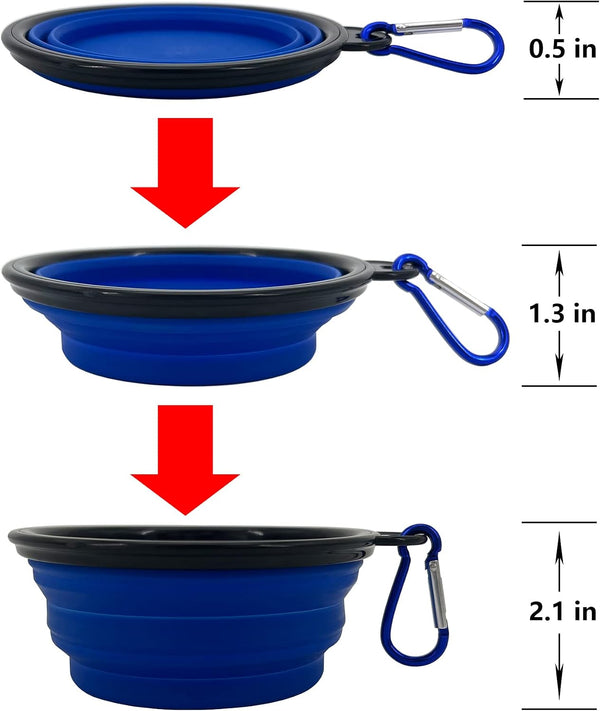 Collapsible Dog Bowl, 10 Pack, Portable, Safe, Reusable, Suitable for Indoor and Outdoor Activities3