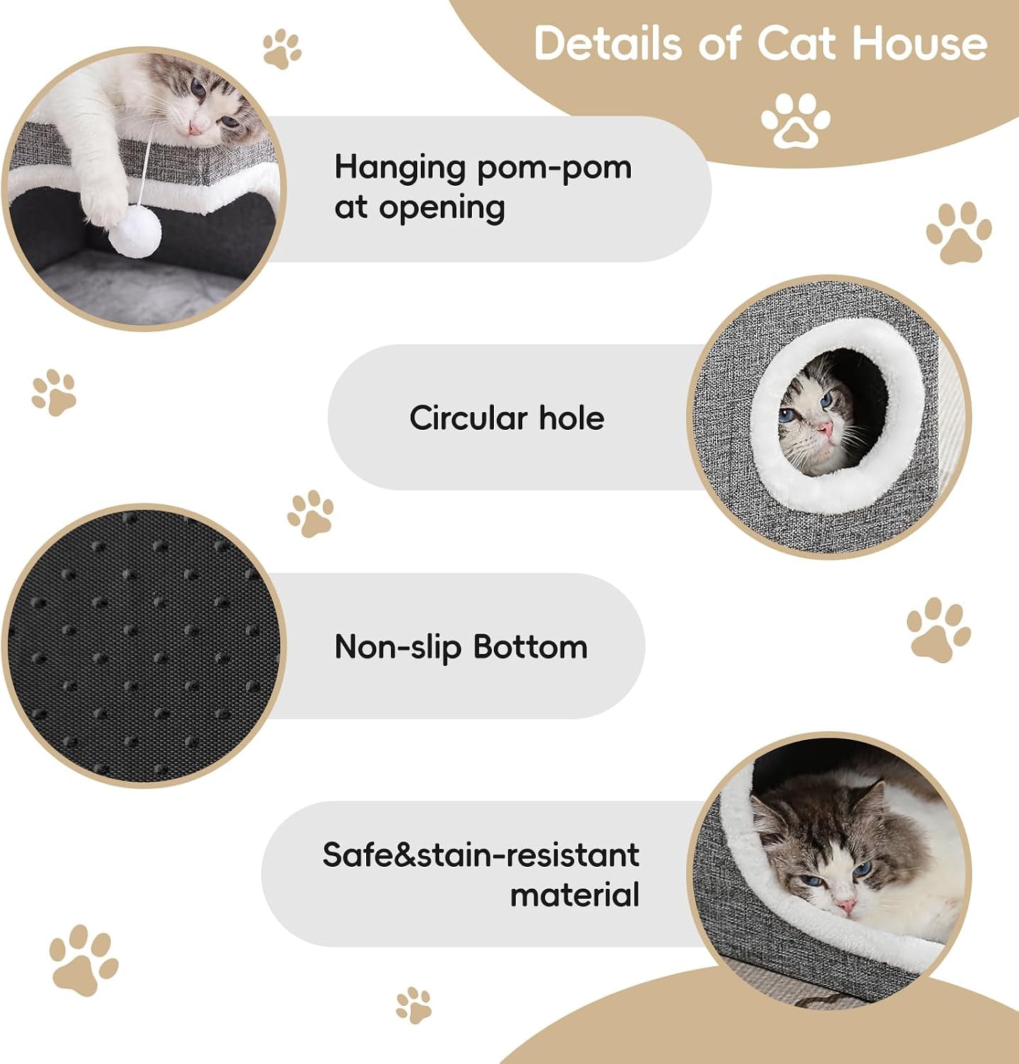 cat-houses-for-indoor-cats-large-covered-cat-cave-beds-furniture-with-scratch-pad-and-fluffy-ball-foldable-cat-hideaway-for-kitten-16x16x13-inches-grey