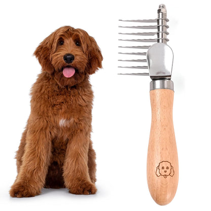 Dematting Comb for Dogs, Undercoat Rake Grooming Tool for Matted Pet Hair | Best Dematting Brush for Doodles & Poodles, Detangling De Matted Hair, Tool for Removing Shedding Fur, Cat Deshedder Brushes11