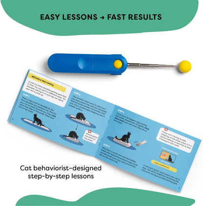 Cat Training Clicker with Detachable Wearable Finger Clicker & Target Stick – Positive Reinforcement Training Tool for Cats – Ideal for Behavior, Tricks & Enrichment7