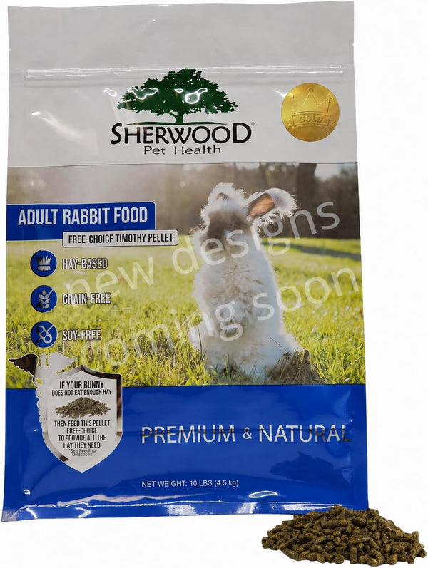 Sherwood Pet Health Adult Rabbit Food Timothy Hay Free-Choice 10Lbs Hay-Based, Grain and Soy-Free for Better Digestion1