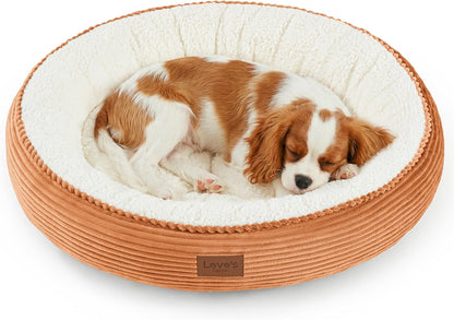 Love'S Cabin round Donut Cat and Dog Cushion Bed, 20In Bed for Cats or Small Dogs, Anti-Slip & Water-Resistant Bottom, Super Soft Durable Fabric Pet Beds, Washable Luxury Cat & Dog Bed Gray43