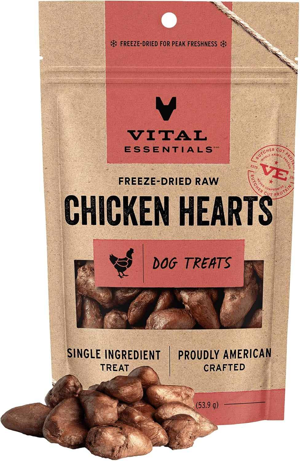vital-essentials-freeze-dried-raw-chicken-hearts-dog-treats-3-75-oz-bag-single-ingredient-premium-quality-protein-grain-free-usa-made-with-u-s-globally-sourced-ingredients
