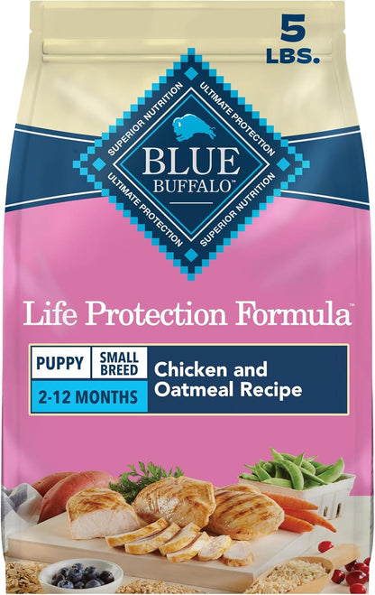 Blue Buffalo Life Protection Formula Chicken Small Breed Puppy Food, 5 Lb | with DHA for Brain Development, Real Chicken #1 Ingredient, Antioxidant-Rich Lifesource Bits, Formulated for Small Breed Dogs1