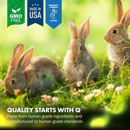 Healthygut Probiotics for Rabbits Dietary Supplement, All-Natural Digestive System Formula (120 Servings)3
