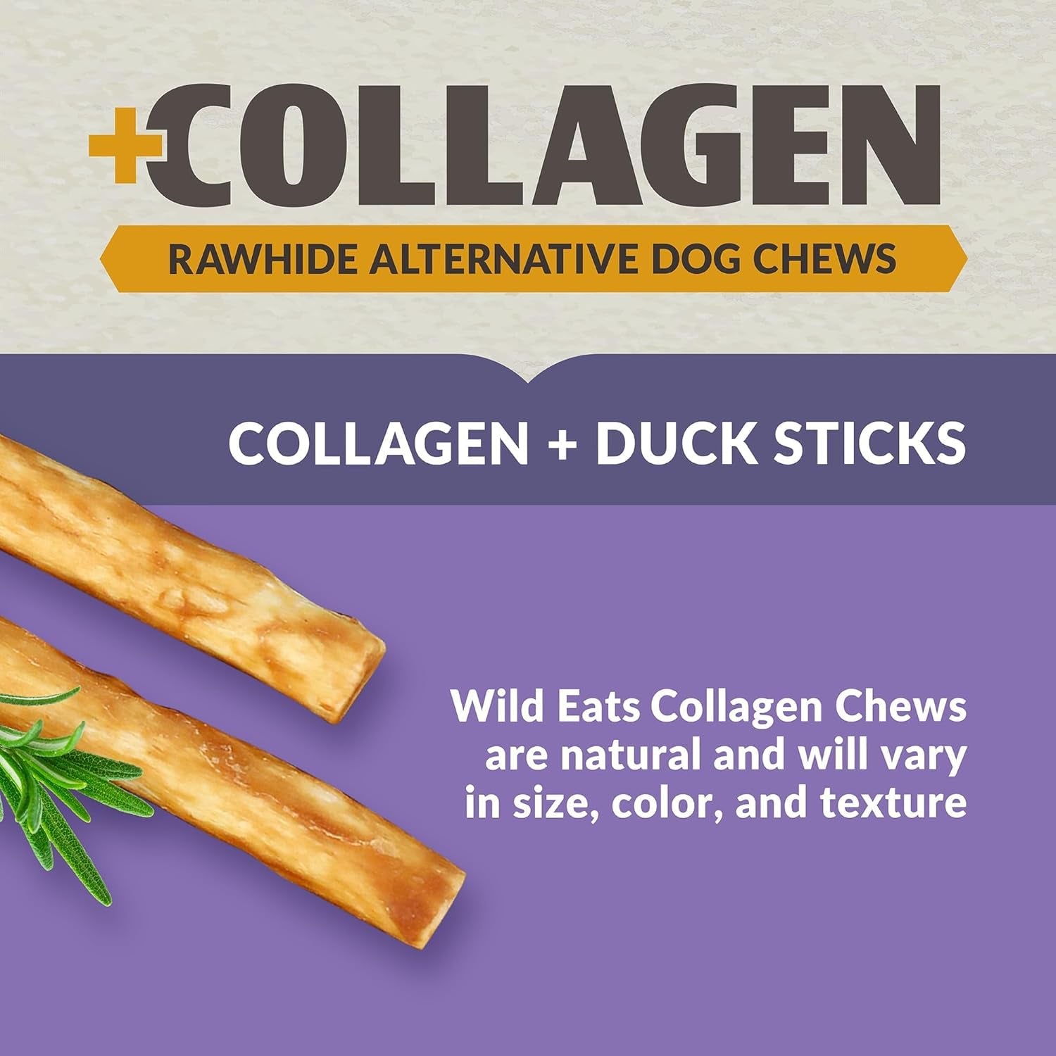 wild-eats-real-duck-collagen-bully-sticks-for-dogs-25-pack-rawhide-free-no-hide-chew-treat-made-without-grain-5-inch-size-high-protein-satisfies-natural-gnawing-urges-suits-all-breeds