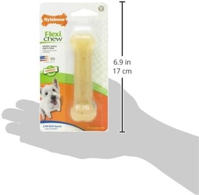 nylabone-original-bone-flexi-chew-toy-for-dogs-flexible-dog-toys-for-moderate-chewers-chicken-flavor-small-1-count-dog-toys-for-small-dogs-up-to-25-lbs-flexible-material-gentle-on-teeth-freezable-bouncy-great-for-seniors