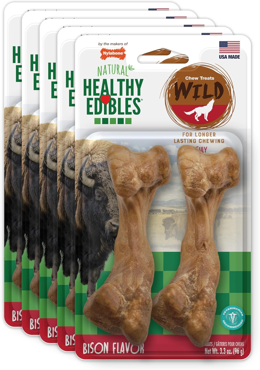 nylabone-healthy-edibles-wild-natural-dog-bones-long-lasting-bison-flavor-bone-dog-treats-medium-2-count-natural-dog-chew-bones-made-in-usa-highly-digestible-dog-chews-long-lasting-chews-for-medium-dogs-up-to-35-lbs