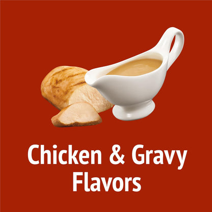 Purina Friskies Cat Treats, Party Mix Gravy-Licious Crunch Chicken and Gravy Flavors - 20 Oz. Pouch3